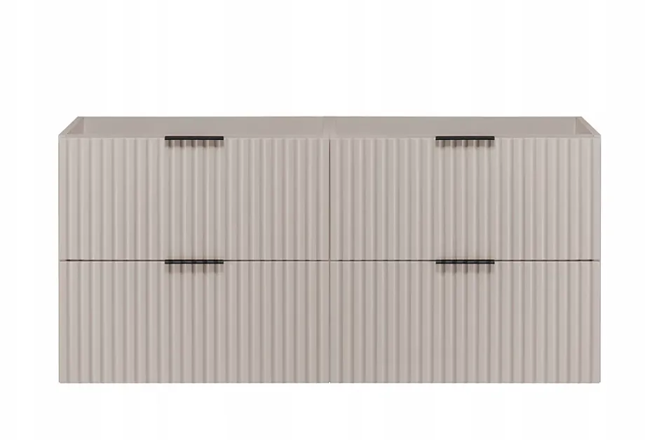 Furnidea Meuble suspendu sous lavabo FLOW cachemire 120 cm