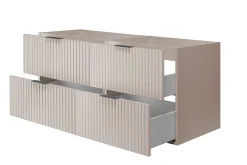 Furnidea Meuble suspendu sous lavabo FLOW cachemire 120 cm