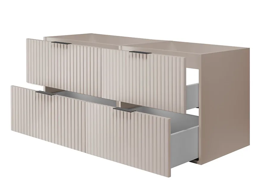 Furnidea Meuble suspendu sous lavabo FLOW cachemire 120 cm
