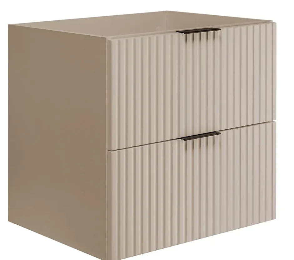 Furnidea Meuble suspendu sous lavabo FLOW cachemire 60 cm