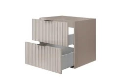 Furnidea Meuble suspendu sous lavabo FLOW cachemire 60 cm