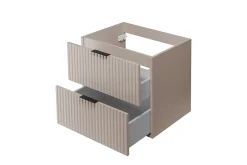 Furnidea Meuble suspendu sous lavabo FLOW cachemire 60 cm