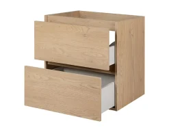 Furnidea Meuble suspendu sous lavabo SIMPLE chêne clair 60 cm* Meuble Sous Lavabo
