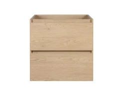 Furnidea Meuble suspendu sous lavabo SIMPLE chêne clair 60 cm* Meuble Sous Lavabo