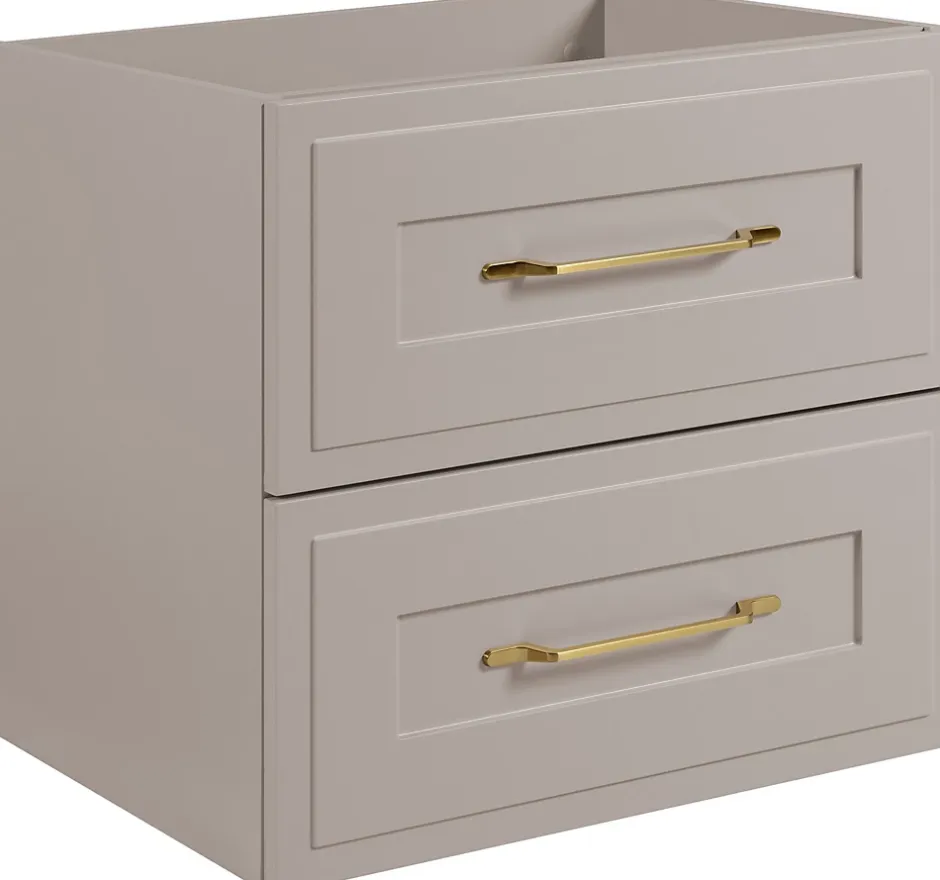 Furnidea Meuble suspendu sous lavabo CLASSIC cachemire 60 cm* Meuble Sous Lavabo