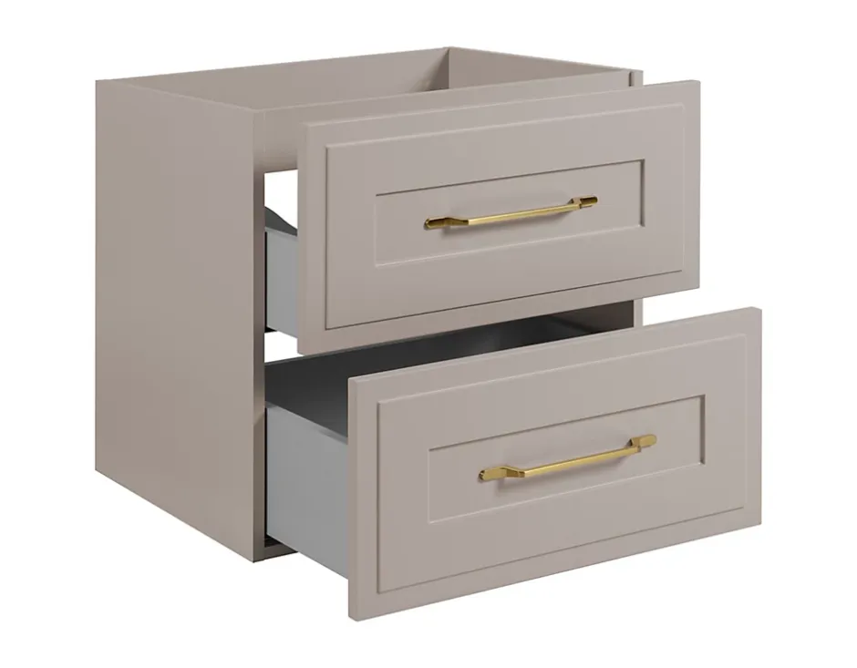 Furnidea Meuble suspendu sous lavabo CLASSIC cachemire 60 cm* Meuble Sous Lavabo