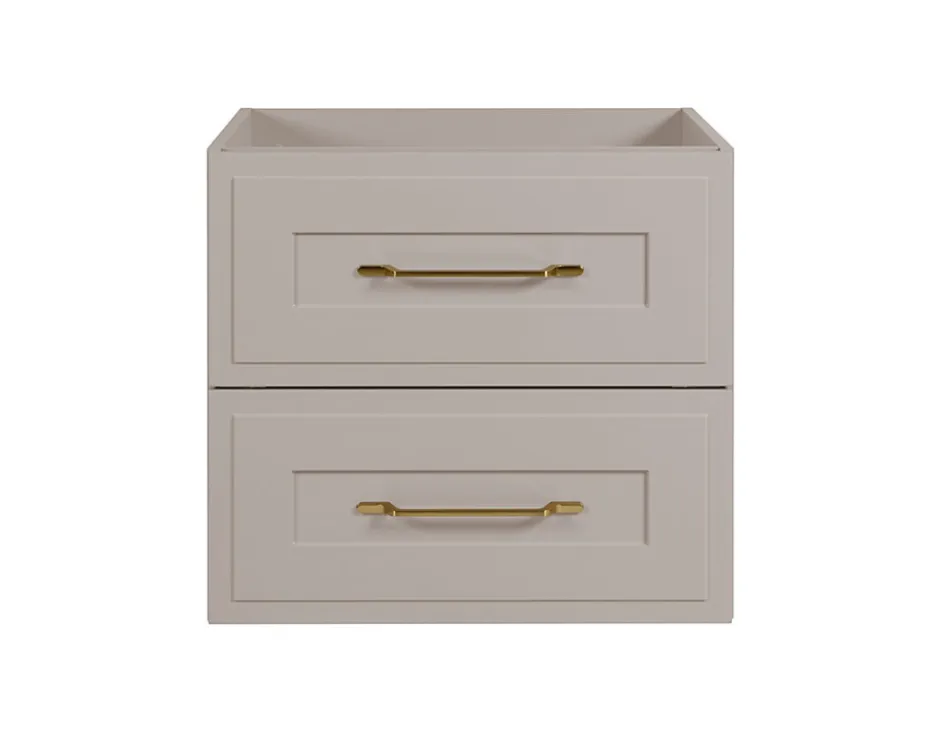 Furnidea Meuble suspendu sous lavabo CLASSIC cachemire 60 cm* Meuble Sous Lavabo