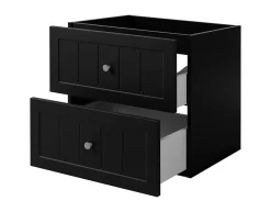 Furnidea Meuble suspendu sous lavabo GUSTO noir 60 cm
