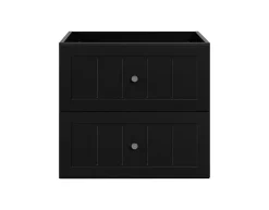 Furnidea Meuble suspendu sous lavabo GUSTO noir 60 cm