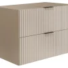 Furnidea Meuble suspendu sous lavabo FLOW cachemire 80 cm