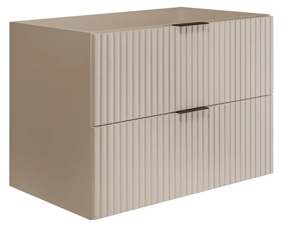 Furnidea Meuble suspendu sous lavabo FLOW cachemire 80 cm