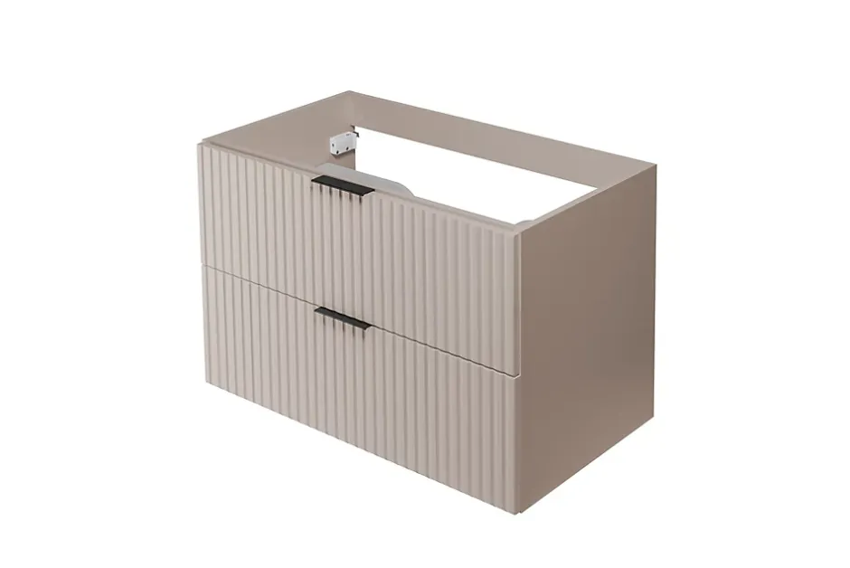 Furnidea Meuble suspendu sous lavabo FLOW cachemire 80 cm
