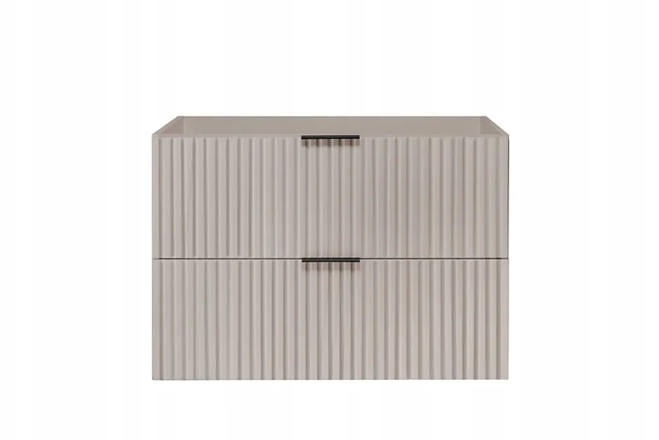 Furnidea Meuble suspendu sous lavabo FLOW cachemire 80 cm