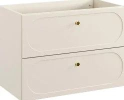 Furnidea Meuble suspendu sous lavabo DONNA SAND beige 80 cm* Meuble Sous Lavabo