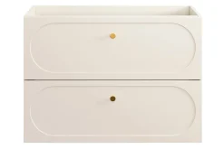 Furnidea Meuble suspendu sous lavabo DONNA SAND beige 80 cm* Meuble Sous Lavabo