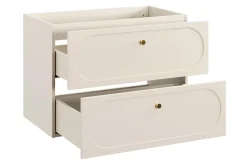 Furnidea Meuble suspendu sous lavabo DONNA SAND beige 80 cm* Meuble Sous Lavabo