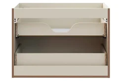 Furnidea Meuble suspendu sous lavabo DONNA SAND beige 80 cm* Meuble Sous Lavabo