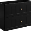 Furnidea Meuble suspendu sous lavabo GUSTO noir 80 cm* Meuble Sous Lavabo