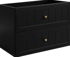 Furnidea Meuble suspendu sous lavabo GUSTO noir 80 cm* Meuble Sous Lavabo
