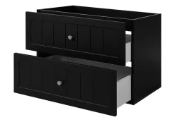 Furnidea Meuble suspendu sous lavabo GUSTO noir 80 cm* Meuble Sous Lavabo