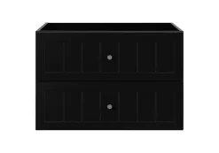 Furnidea Meuble suspendu sous lavabo GUSTO noir 80 cm* Meuble Sous Lavabo
