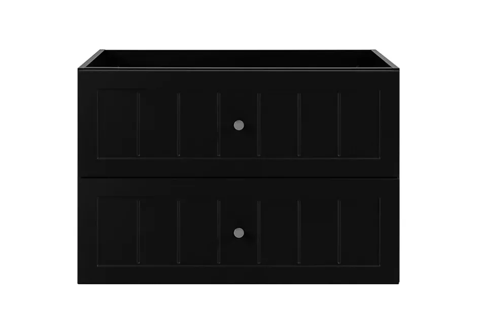 Furnidea Meuble suspendu sous lavabo GUSTO noir 80 cm* Meuble Sous Lavabo