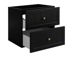 Furnidea Meuble suspendu sous lavabo GUSTO noir 80 cm* Meuble Sous Lavabo