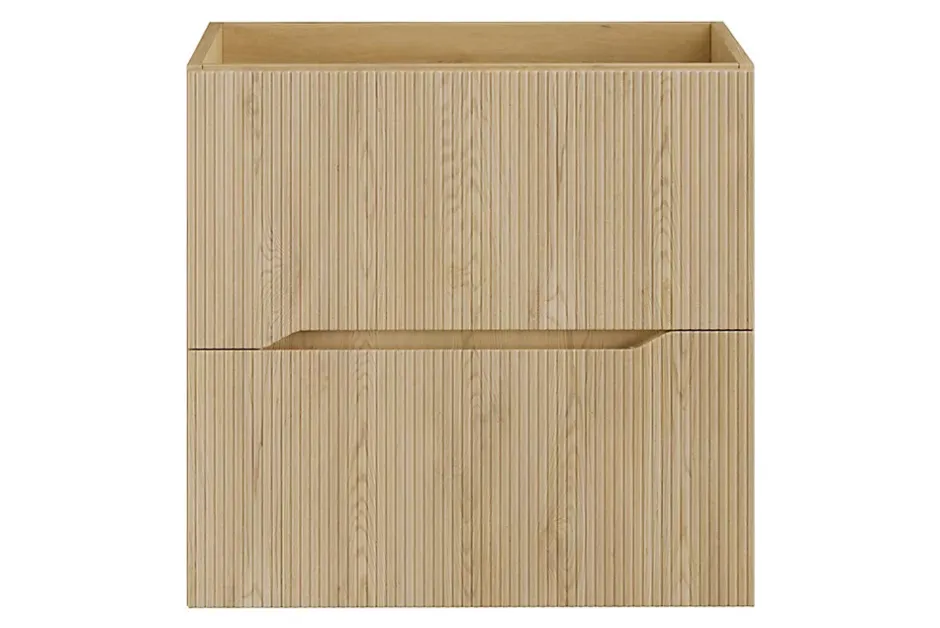 Furnidea Meuble suspendu sous lavabo NORDIC chêne cremona 60 cm