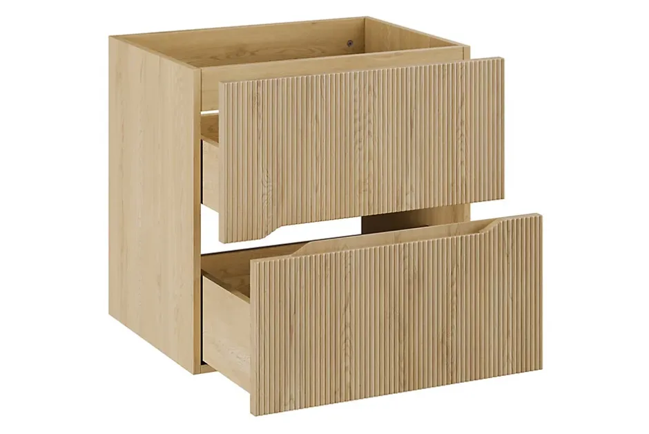 Furnidea Meuble suspendu sous lavabo NORDIC chêne cremona 60 cm