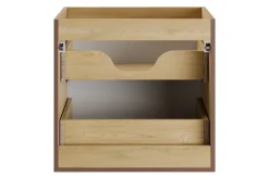 Furnidea Meuble suspendu sous lavabo NORDIC chêne cremona 60 cm