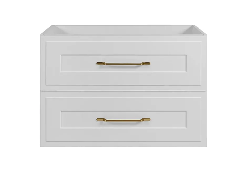 Furnidea Meuble suspendu sous lavabo CLASSIC blanc 80 cm* Meuble Sous Lavabo