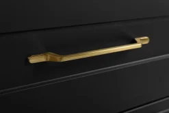 Furnidea Meuble suspendu sous lavabo CLASSIC noir 60 cm