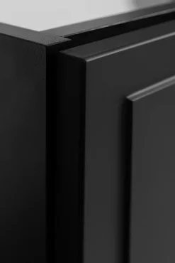 Furnidea Meuble suspendu sous lavabo CLASSIC noir 60 cm