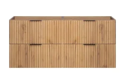 Furnidea Meuble suspendu sous lavabo FLOW chêne 120 cm