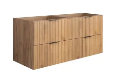 Furnidea Meuble suspendu sous lavabo FLOW chêne 120 cm