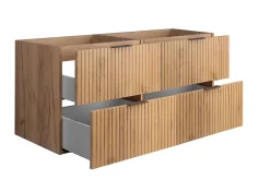 Furnidea Meuble suspendu sous lavabo FLOW chêne 120 cm