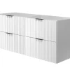 Furnidea Meuble suspendu sous lavabo FLOW blanc 120 cm