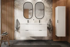 Furnidea Meuble suspendu sous lavabo FLOW blanc 120 cm