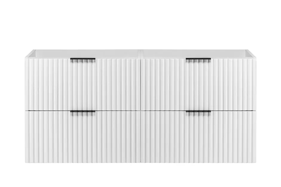 Furnidea Meuble suspendu sous lavabo FLOW blanc 120 cm