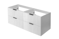Furnidea Meuble suspendu sous lavabo FLOW blanc 120 cm