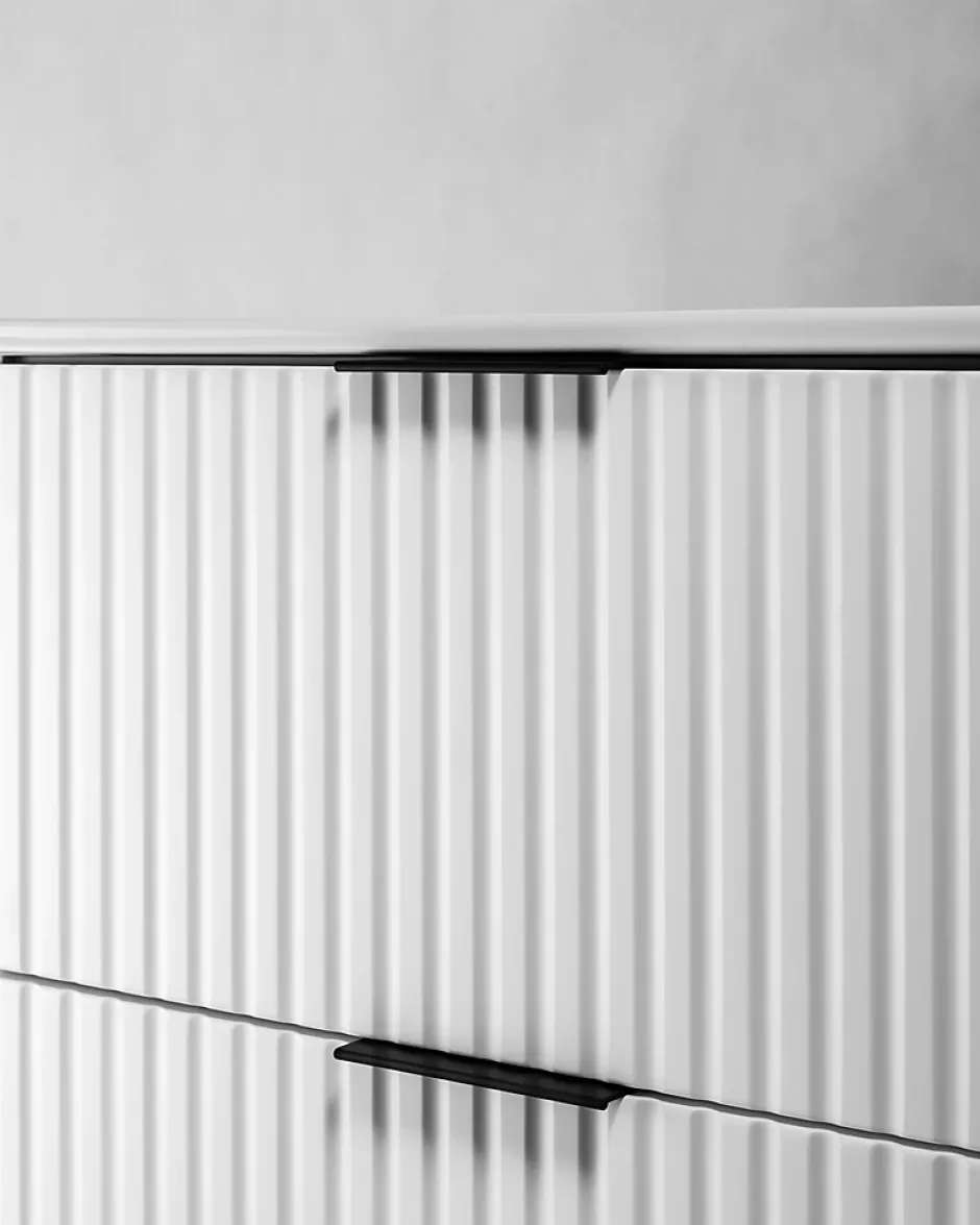 Furnidea Meuble suspendu sous lavabo FLOW blanc 120 cm