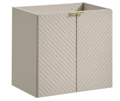 Furnidea Meuble suspendu sous vasque avec 2 portes VIVA CACHEMIRE 60 cm