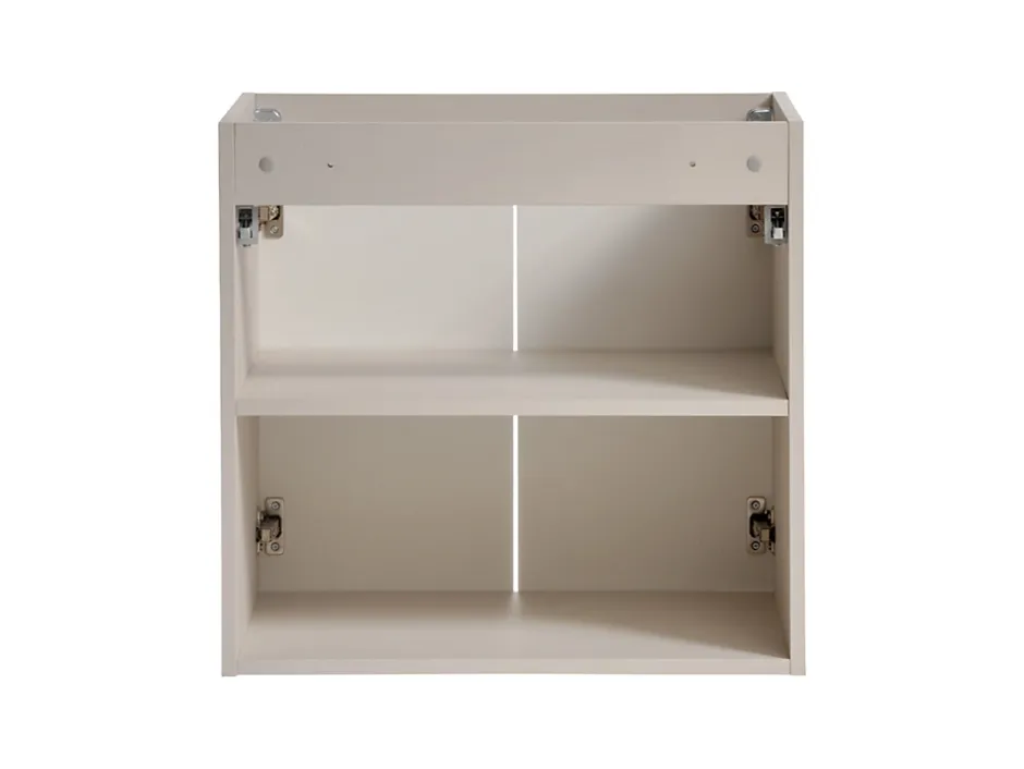 Furnidea Meuble suspendu sous vasque avec 2 portes VIVA CACHEMIRE 60 cm