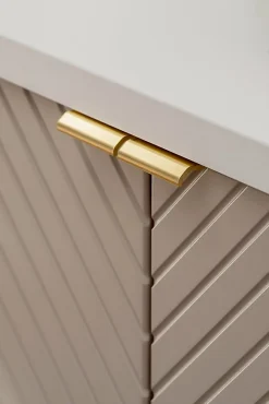 Furnidea Meuble suspendu sous vasque avec 2 portes VIVA CACHEMIRE 60 cm