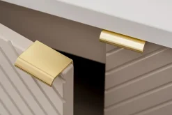 Furnidea Meuble suspendu sous vasque avec 2 portes VIVA CACHEMIRE 60 cm