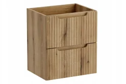 Furnidea Meuble suspendu sous vasque 50 cm à tiroirs NOVA chêne Coast Evoke