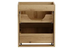 Furnidea Meuble suspendu sous vasque 50 cm à tiroirs NOVA chêne Coast Evoke