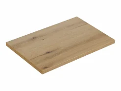 Furnidea Meuble suspendu sous vasque 50 cm avec plan et 2 tiroirs NOVA chêne Coast Evoke