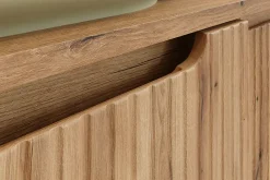 Furnidea Meuble suspendu sous vasque 50 cm avec plan et 2 tiroirs NOVA chêne Coast Evoke