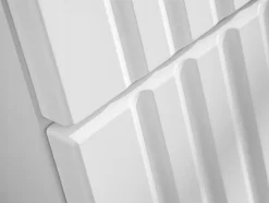 Furnidea Meuble suspendu sous vasque avec panier à linge ADEL BLANC 160 cm